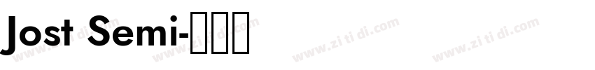 Jost Semi字体转换